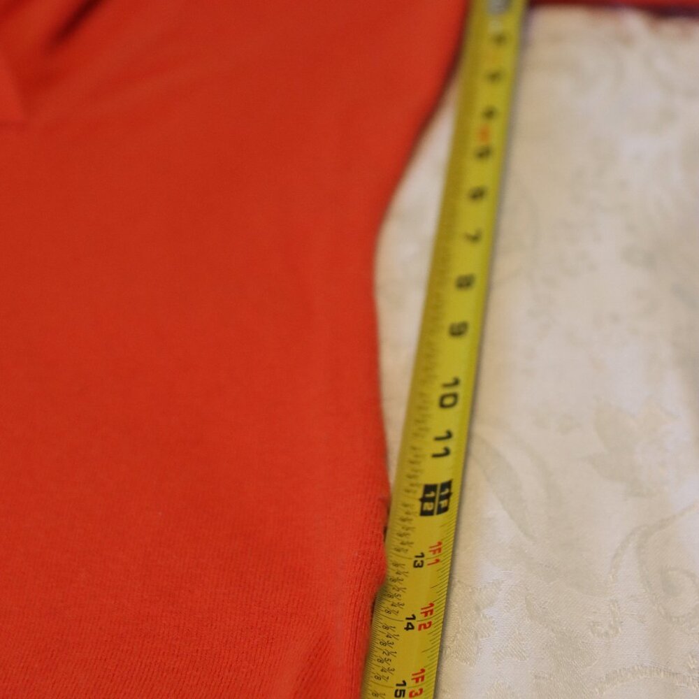 Banana Republic Orange Cotton Wool Cashmere Blend Long Sleeve Sweater Medium - Picture 7 of 10